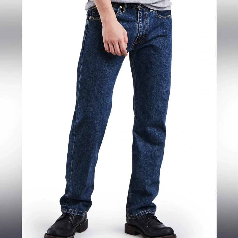 Levi's 505 Regular Fit Straight Fits Jeans Size W40 L32